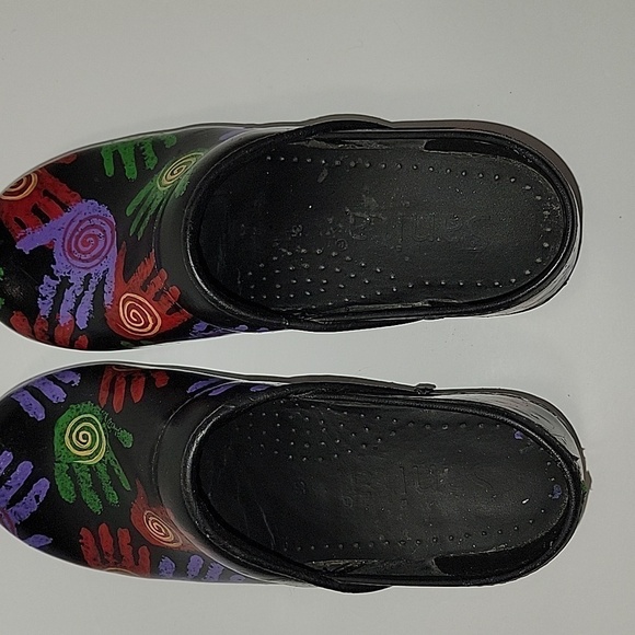 SANITAS professional nursing medical clogs rare handprint design Size EU37/6.5US - Picture 7 of 8